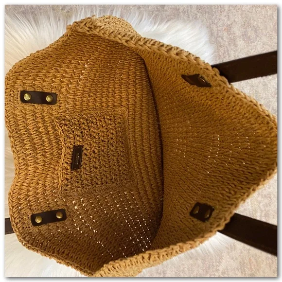 👜 J.Crew Straw Market Tote Bag – SOLD OUT Online! - Picture 4 of 6